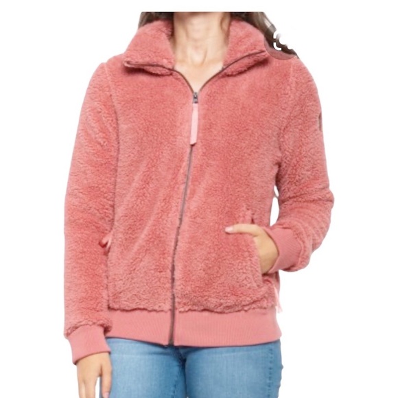 Free Country Plush faux fur jacket pink large - Picture 1 of 8